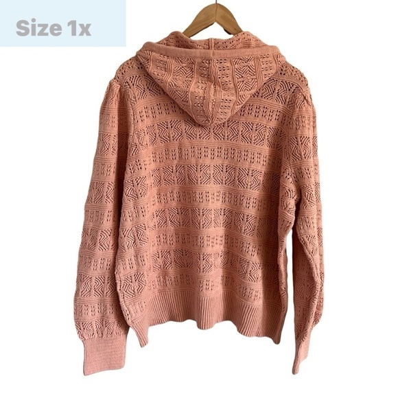 New without Tags. Lauren Conrad Ladies Spring Peach Hoodie Sweater Size … - Picture 2 of 3